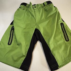 Zoic Shorts Men's  M  Ether Mountain Bike Performance Green Black  Adjustable